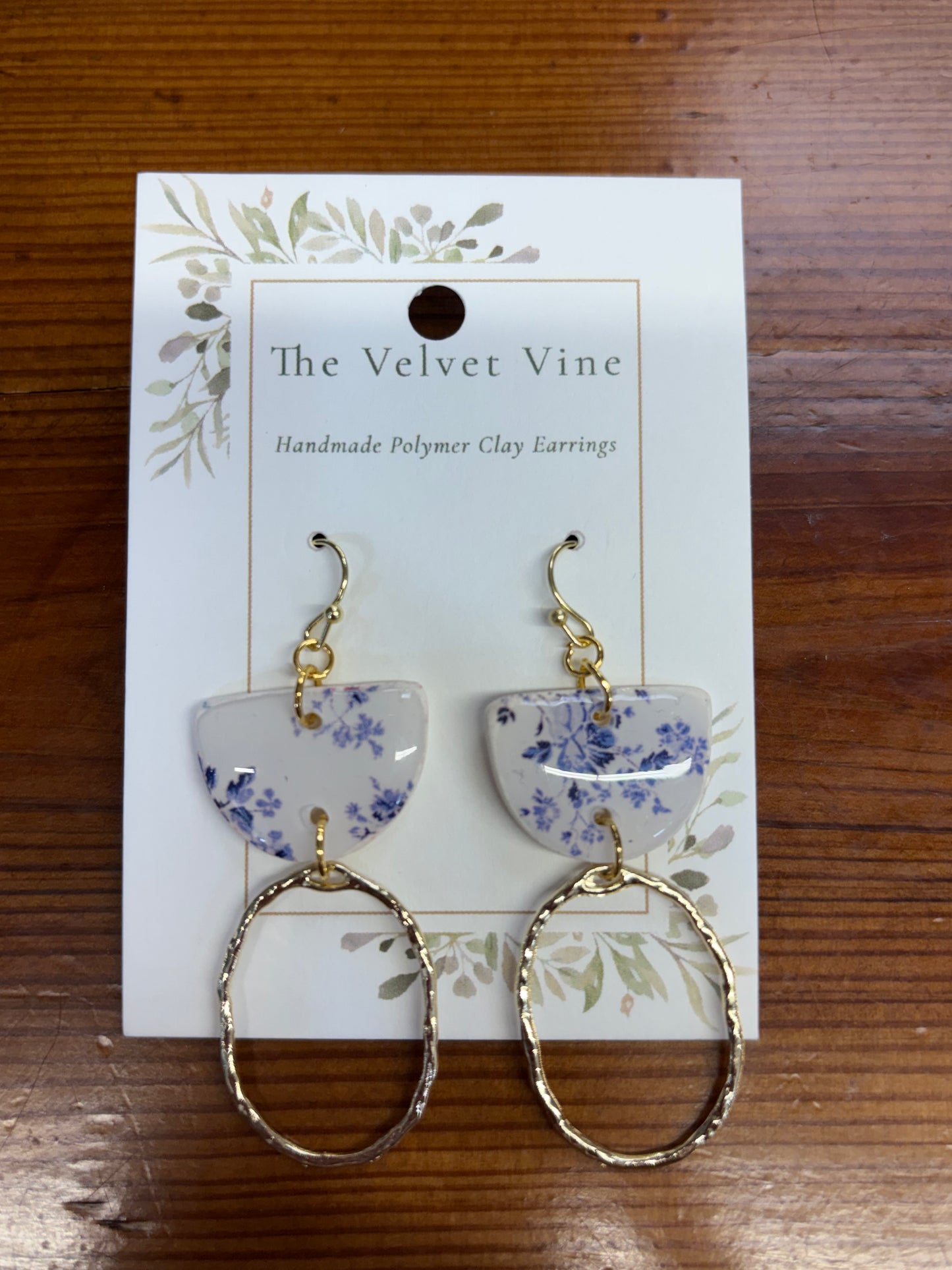 Porcelain Bloom Hoops