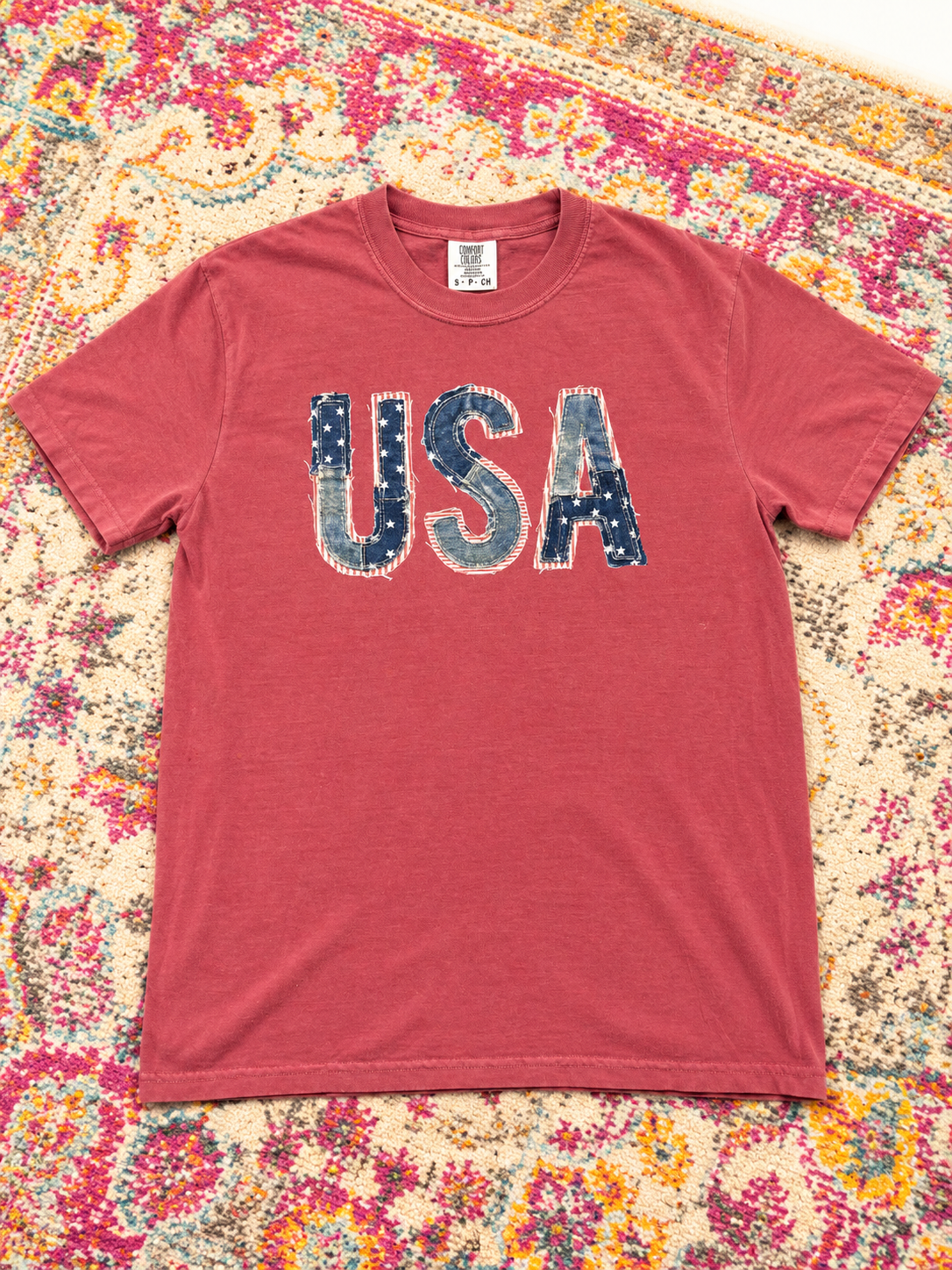Red Denim USA Tee