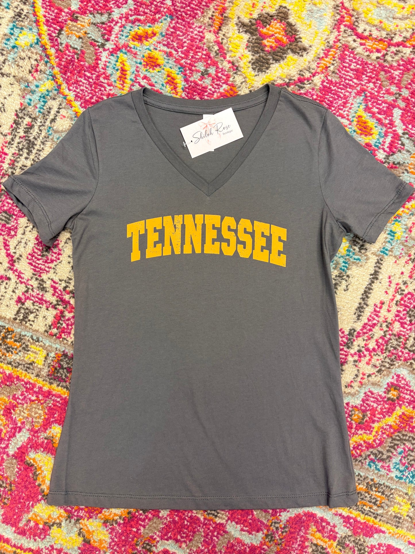 Gray Tennessee V-Neck Tee