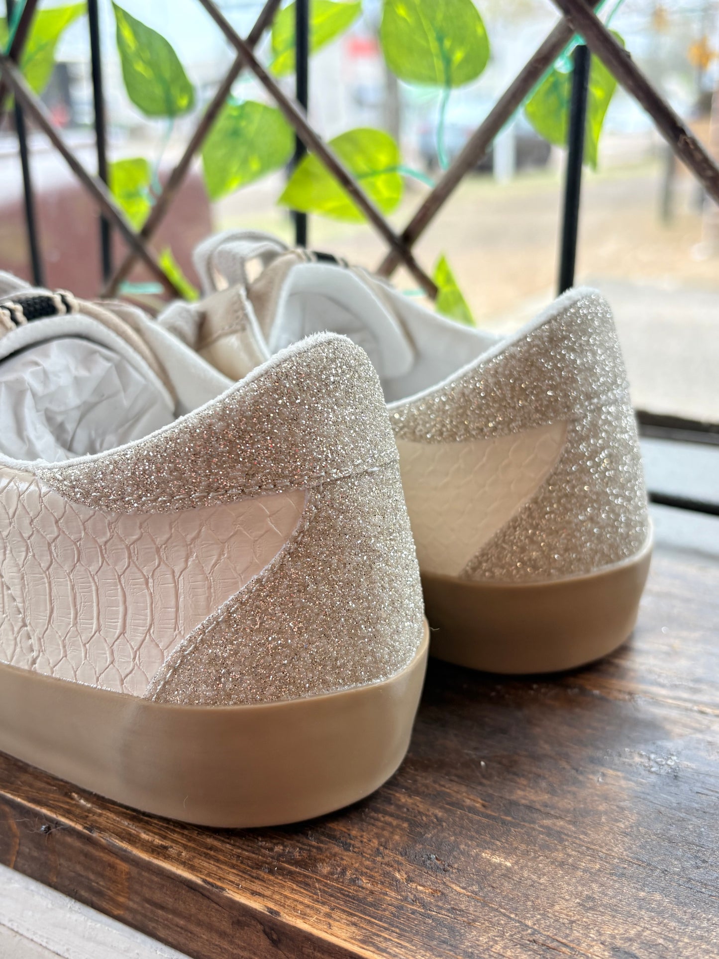 Shu Shop Paula Bone Snake Sneaker