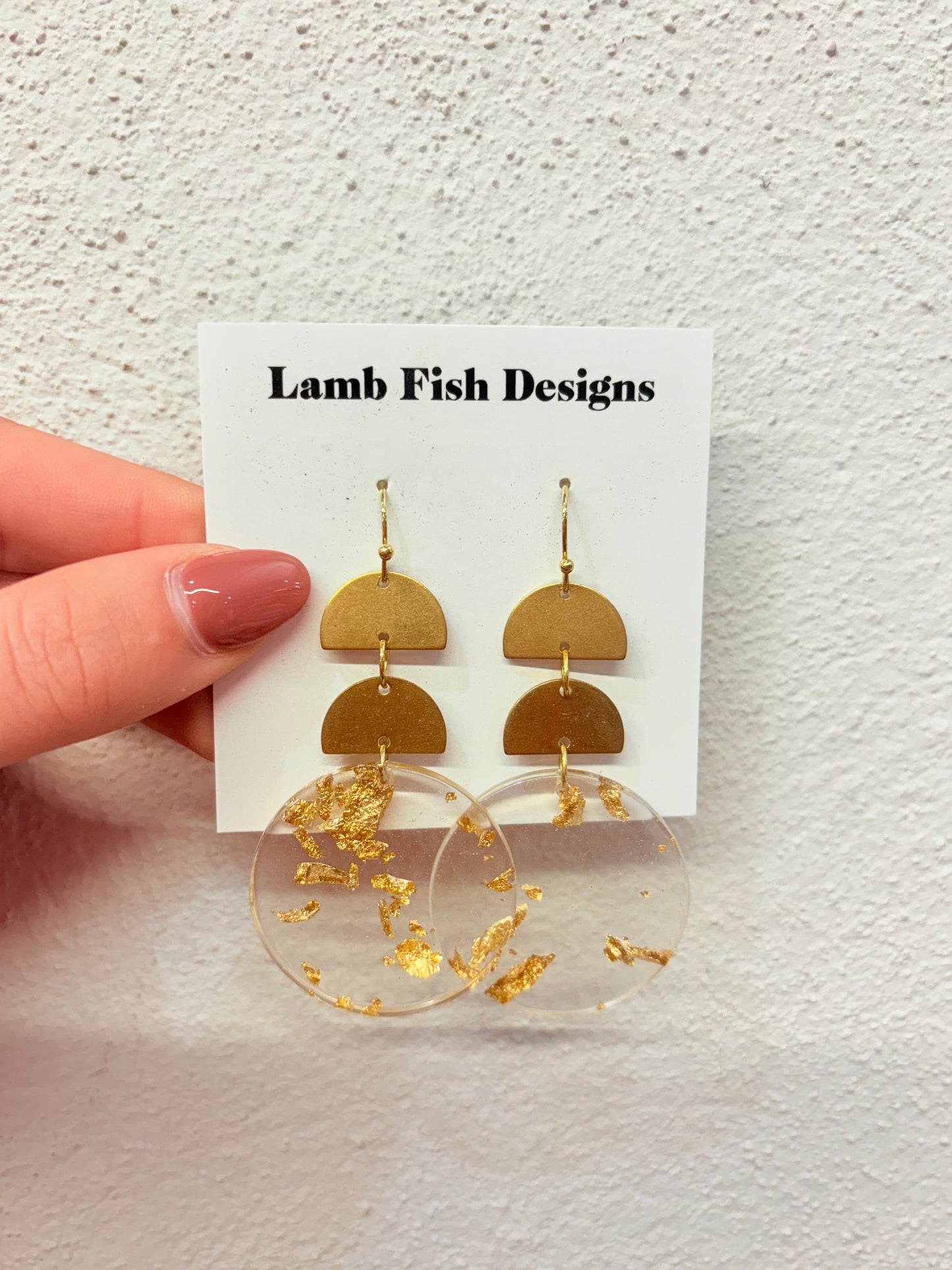 Gold Flake Earrings
