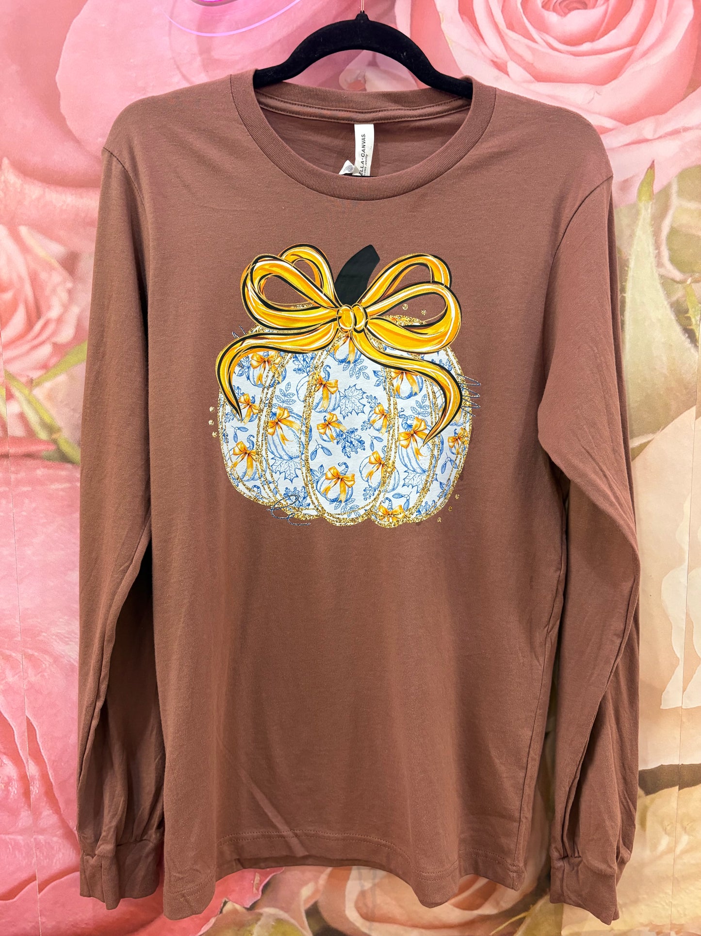 Fall Blue and White Pumpkin