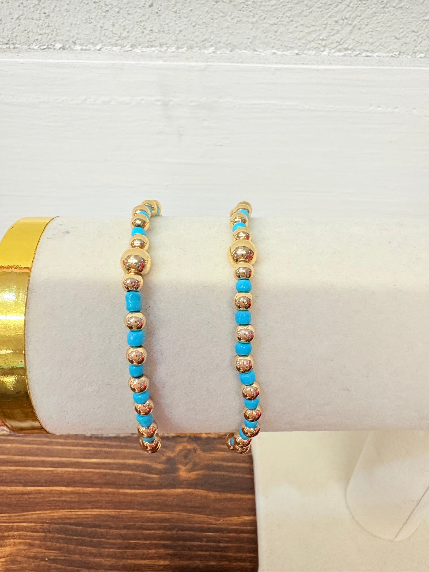 Anna Blue Beaded Bracelet