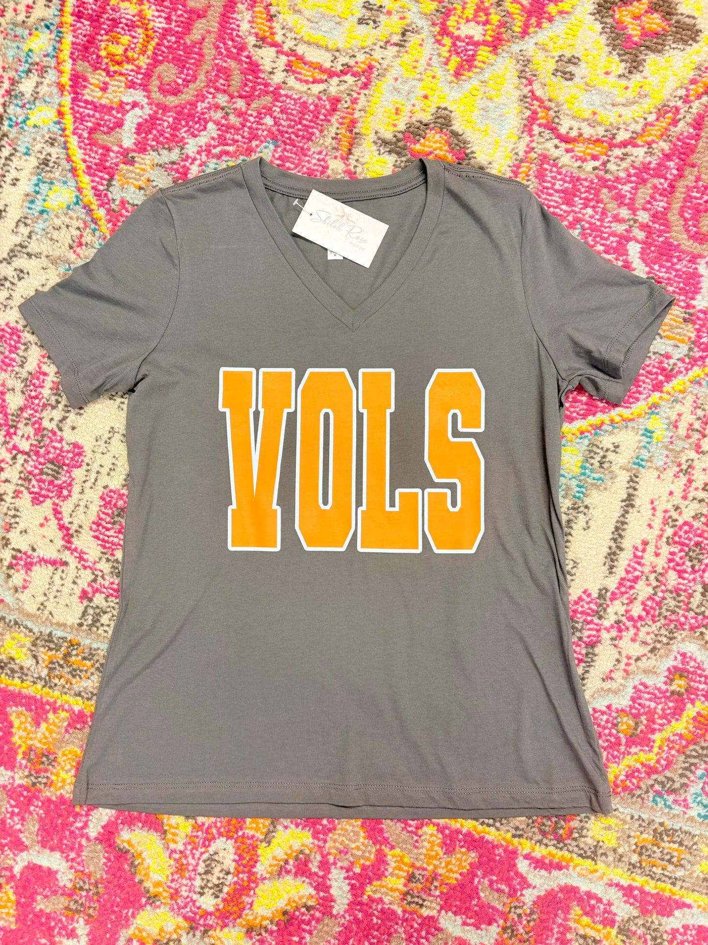 Gray Vols V-Neck Tee