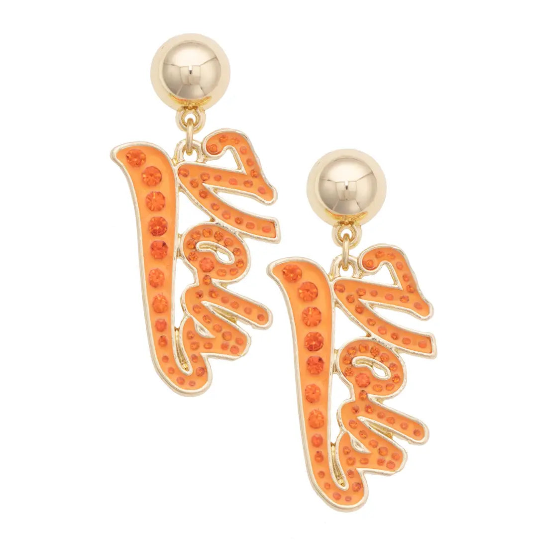 Tennessee Vols Pave Outline Earrings