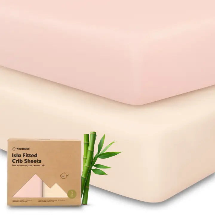 2-Pack Isla Fitted Crib Sheets