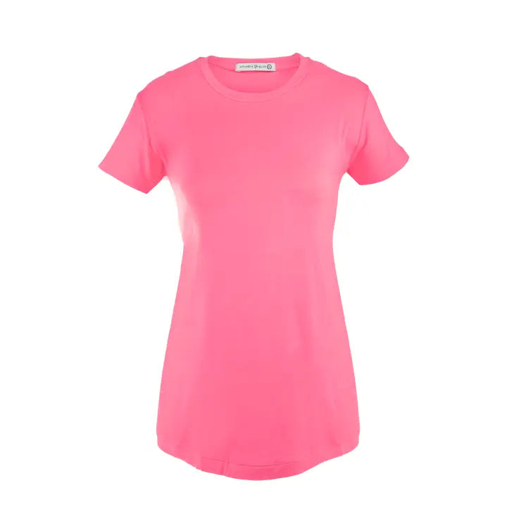 Pink Crew Neck Tee