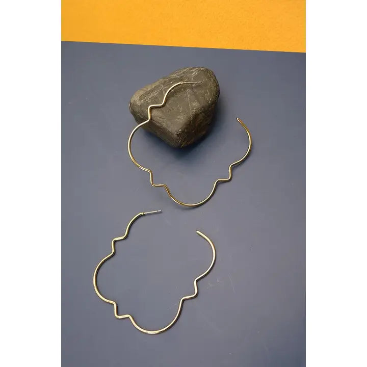 Clover Shape Hoop Earrings