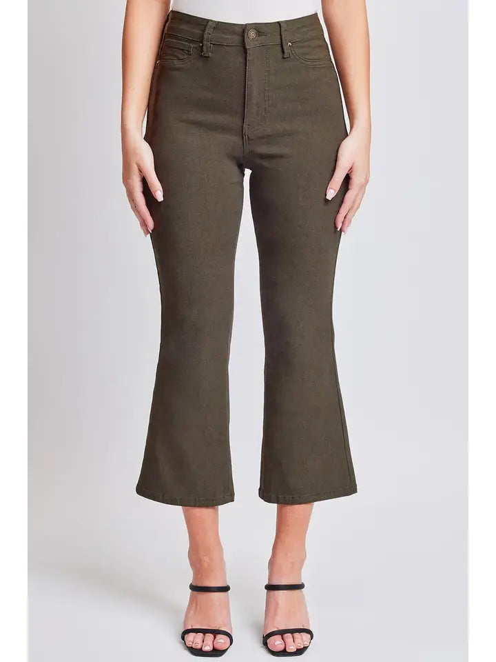 Dkoli Hyperstretch Cropped Kick Flare Pants