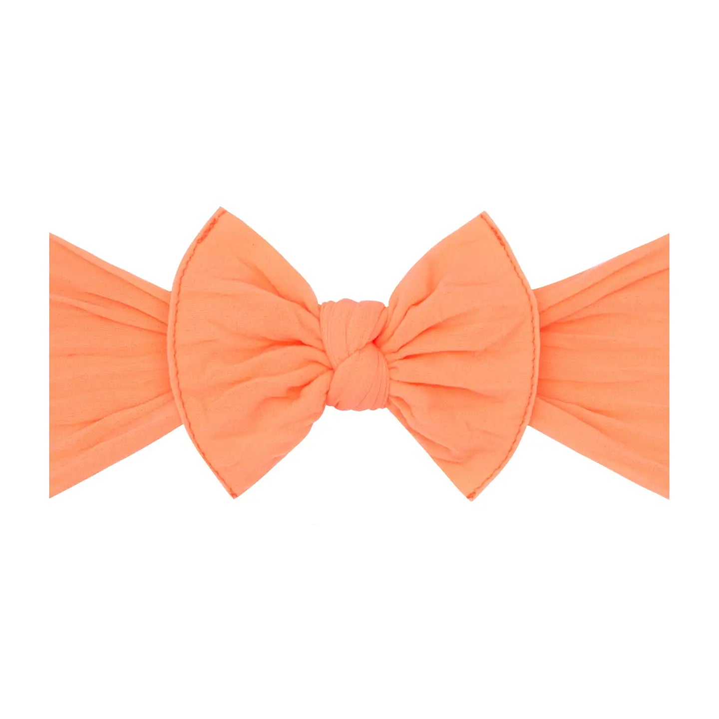Neon Orange Bow Headband
