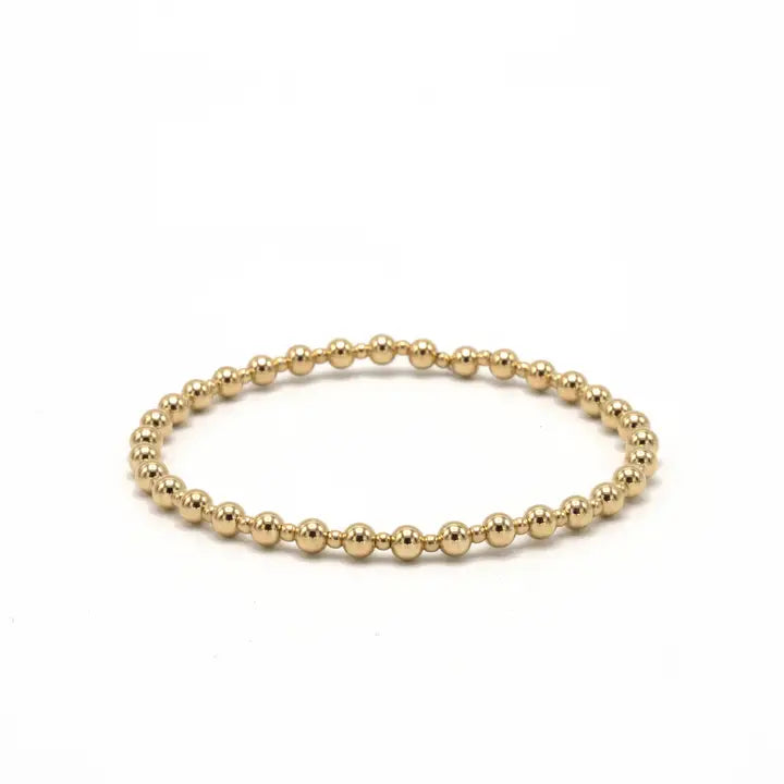 4mm + 2mm + 4mm Gold Filled Waterproof Dimension Bracelet