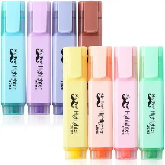 Mr. Pen Pastel Highlighters- 8 Pack