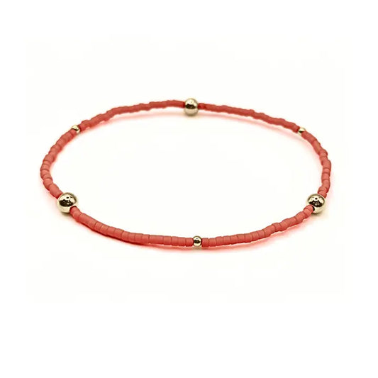 Game Day Orange & Gold-filled Bracelet