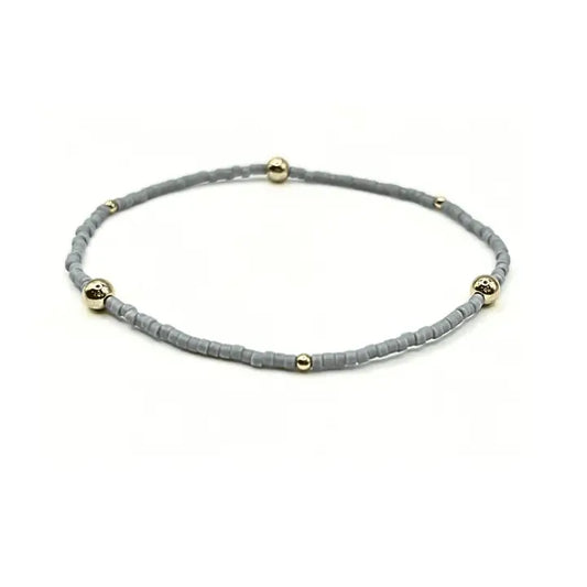 Game Day Gray & Gold-filled Bracelet