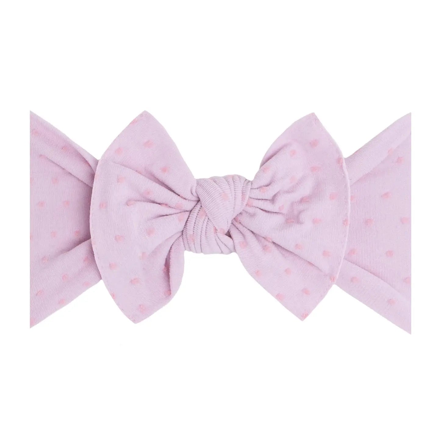 Light Purple and Pink Dot Knot Headband