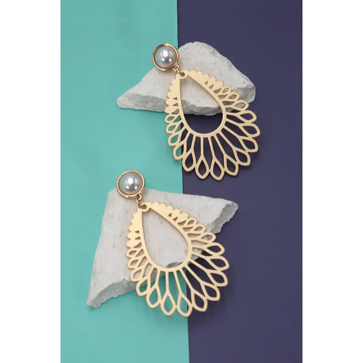 Teardrop Matte Single Earrings