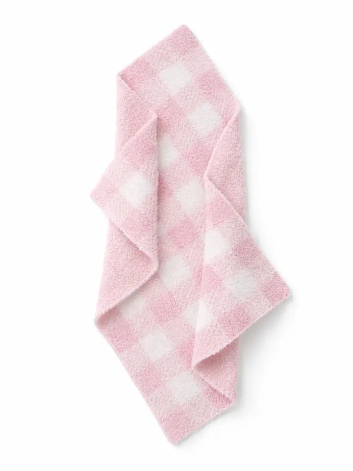 Bliss Mini Gingham Blanket - Petal Pink