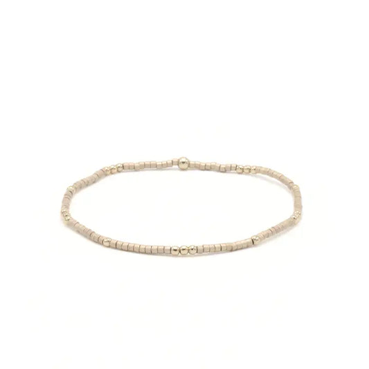 2mm Newport Golden + Gold Filled Bracelet