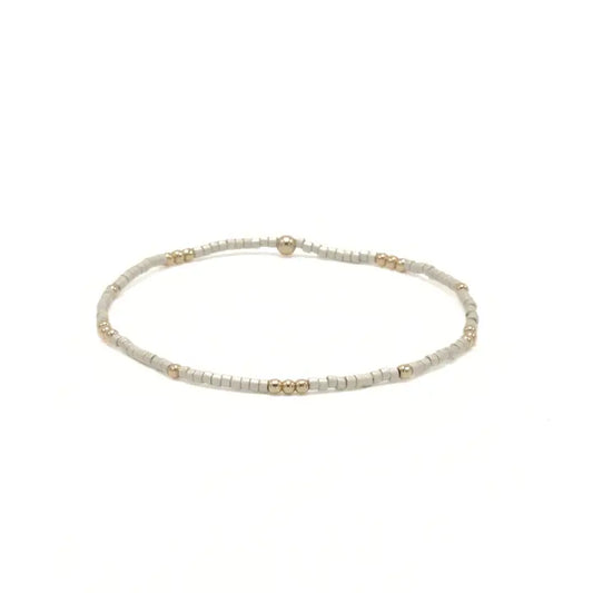 2mm Newport Champagne + Gold Filled Bracelet