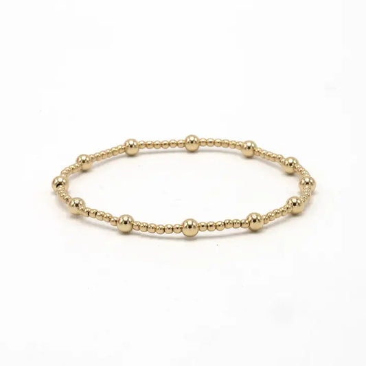 Malibu 2*4 14k Gold-filled Beaded Bracelet