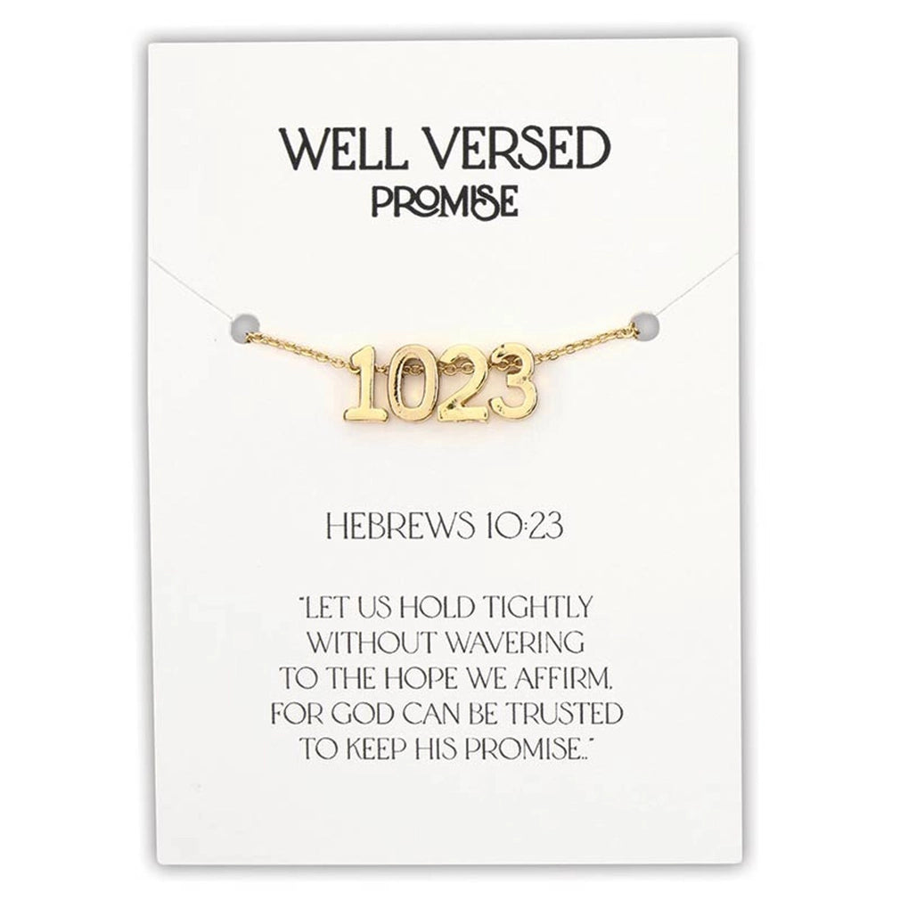 Verse Necklace Hebrew 10:23