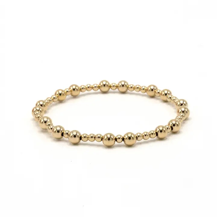 The Charleston 3*5 14k Gold-filled Beaded Bracelet