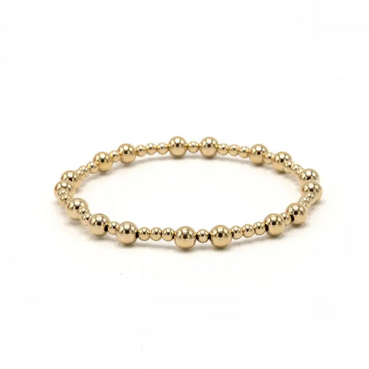 The Charleston 3*5 14k Gold-filled Beaded Bracelet