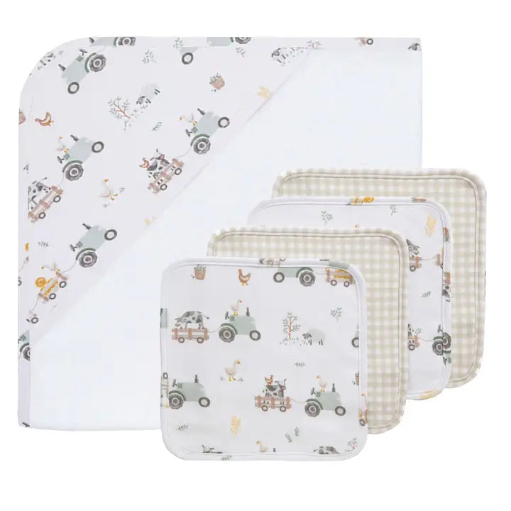 5pc Bath Gift Set-Tractor Ride