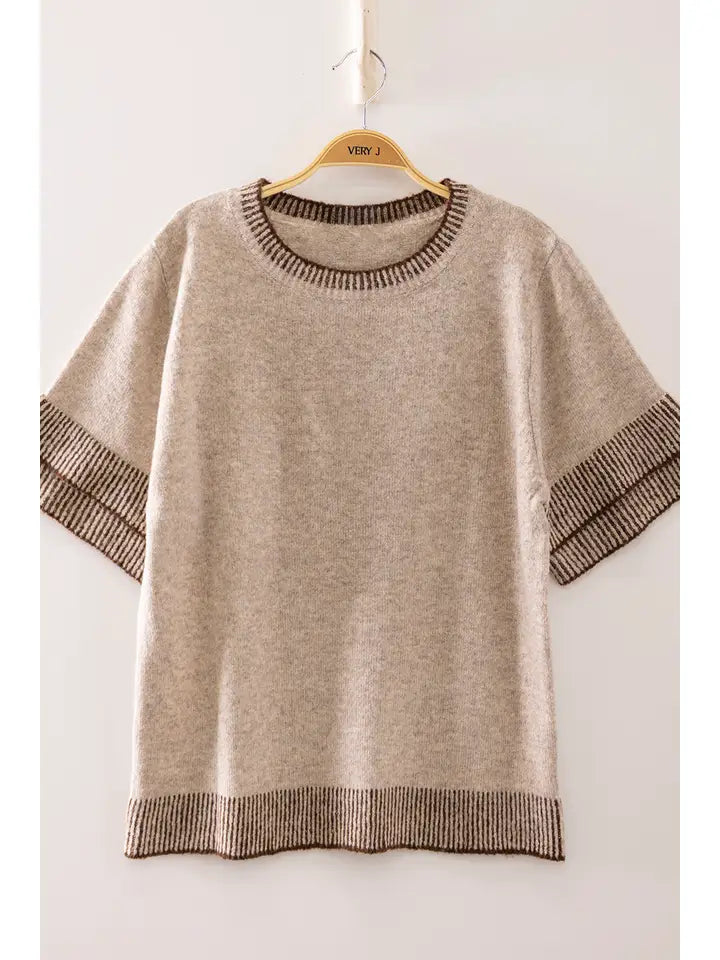 Mocha & Chocolate Knit Sweater