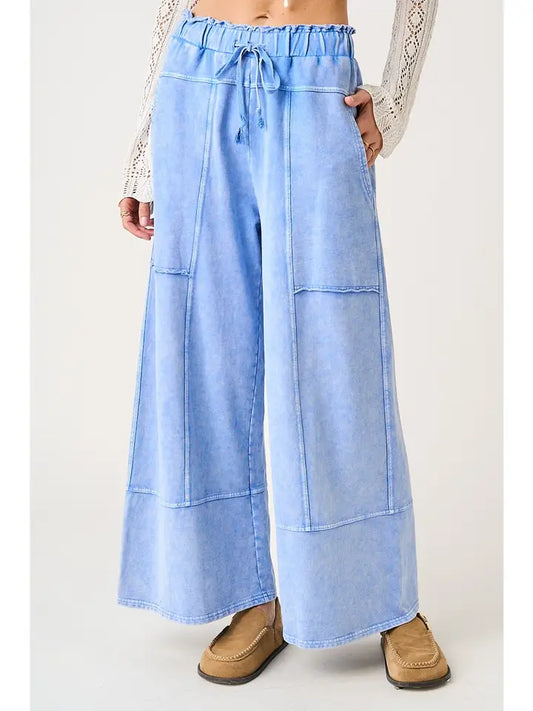 Peri Blue Mineral Wash Pants