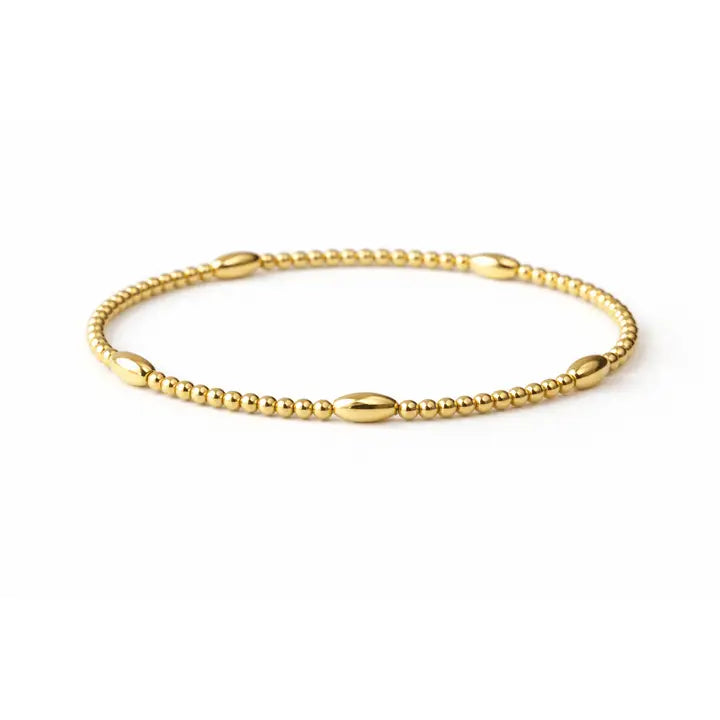 Classic Oval All Gold Bracelet
