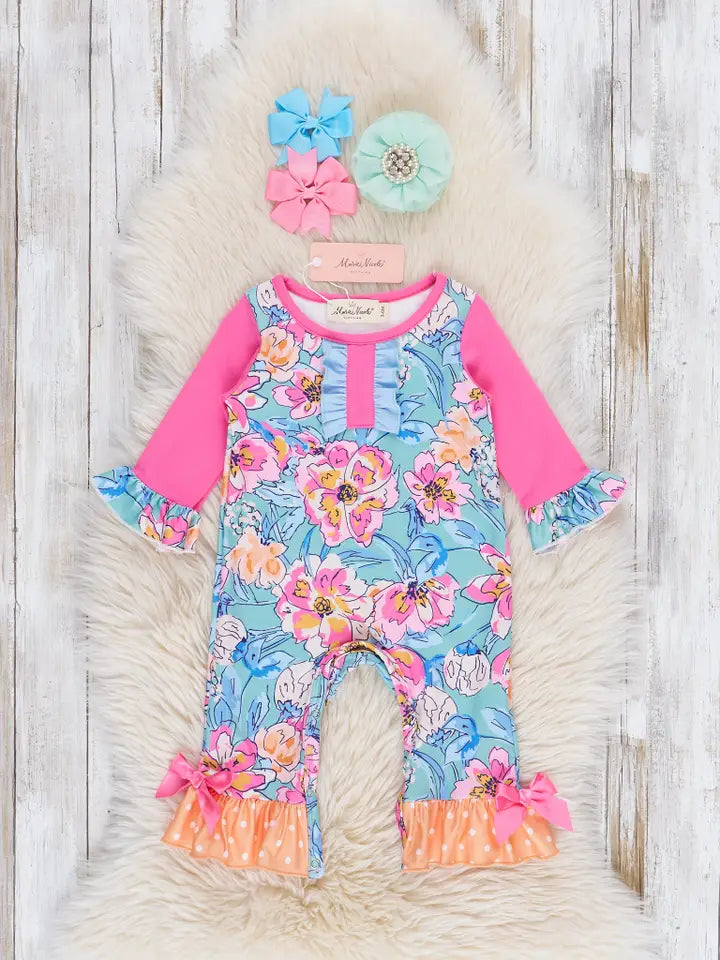 Floral Daydream Ruffle Romper