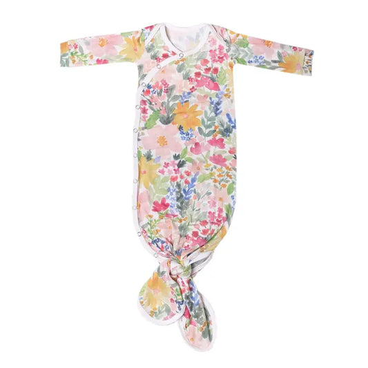 Newborn Knotted Gown - Lark