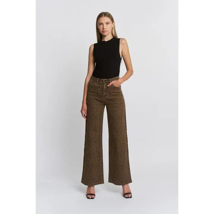 Leopard High Rise Pants