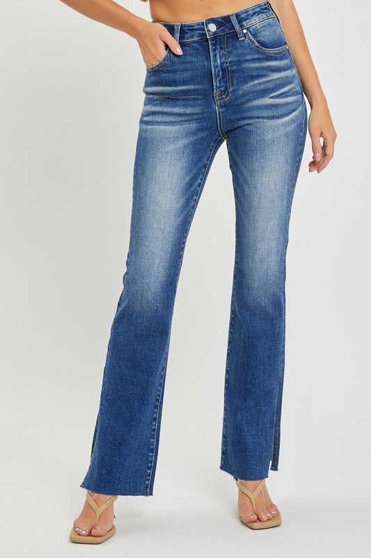 Plus High Rise Raw Hem