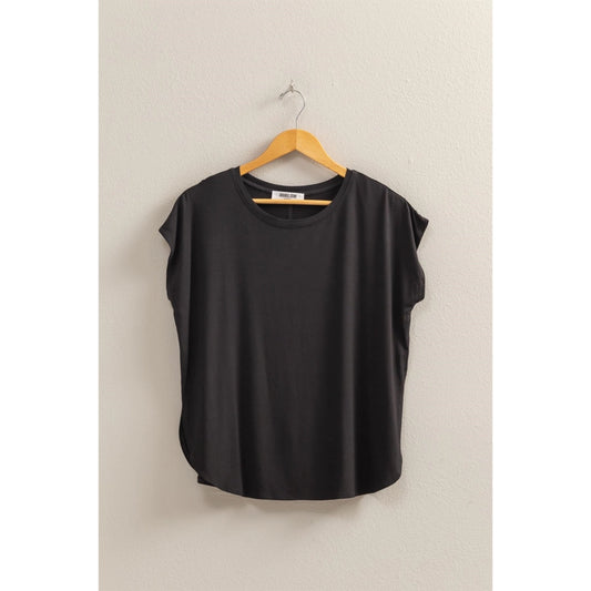 Black Dolman Sleeve Top