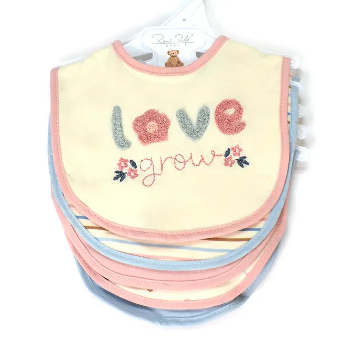 5 Pack Soft Cotton Bibs