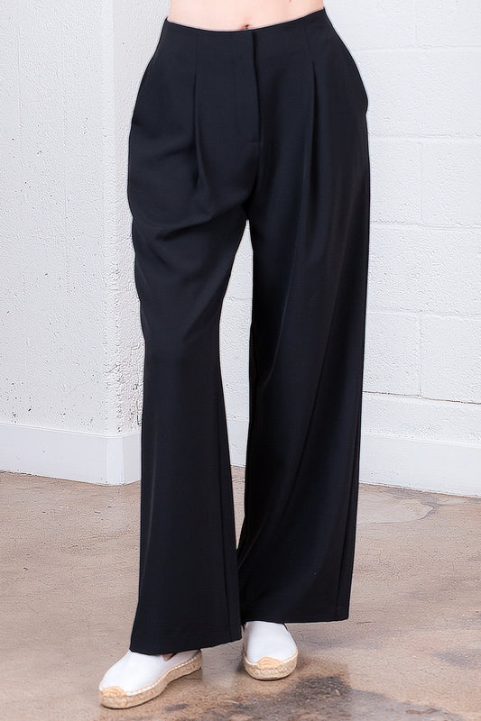 Black Straight Leg Pants