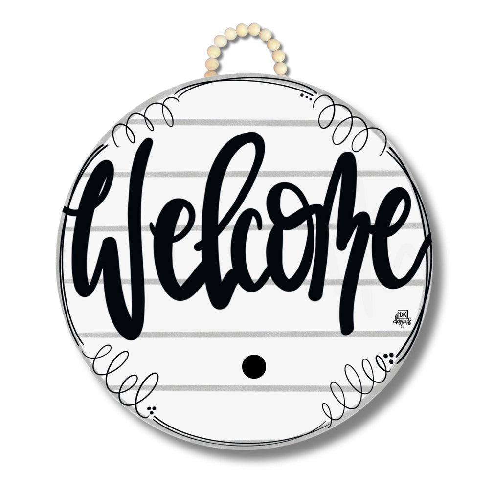 Shiplap Welcome Doorhanger