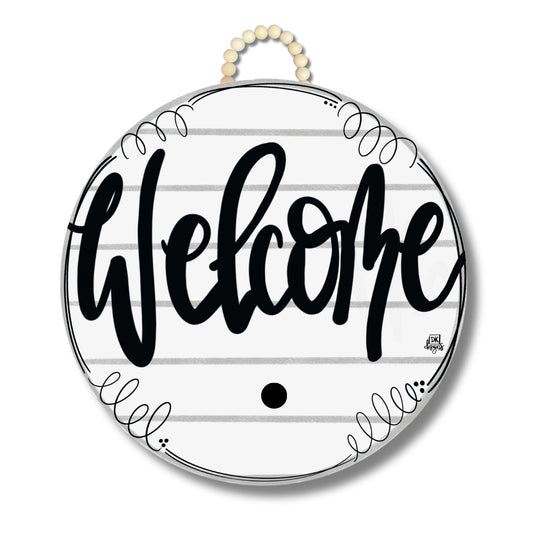Shiplap Welcome Doorhanger