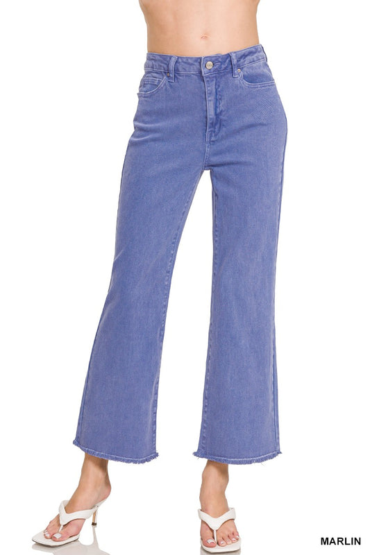 Zenana Marlin Acid Wash Pants