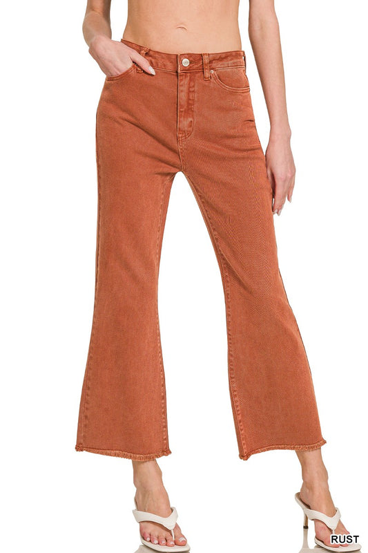 Rust Acid Wash Pants