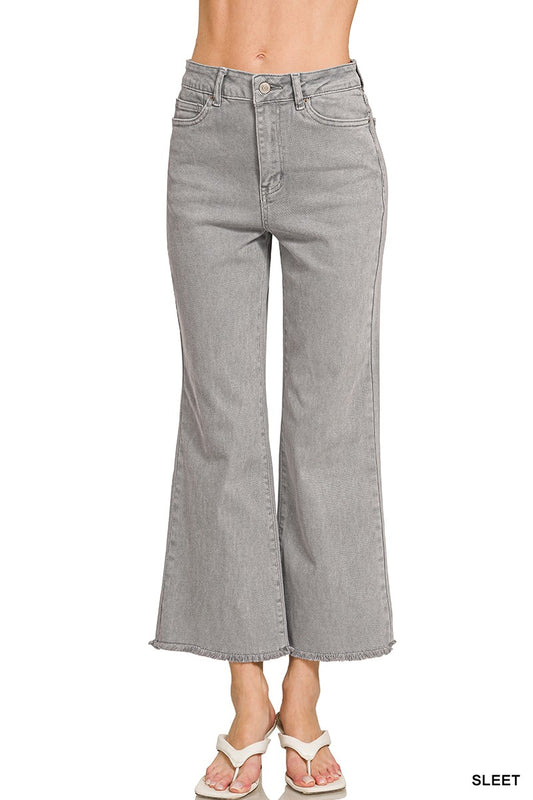 Zenana Sleet Acid Wash Pants