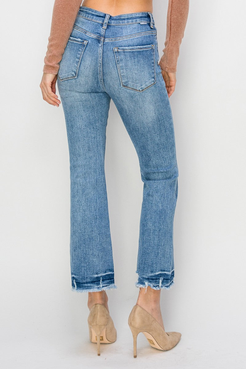 Plus Risen High Rise Ankle Flare Jeans