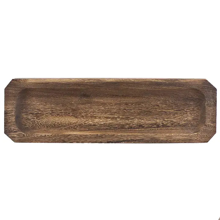 Wooden Dough Bowl Tray