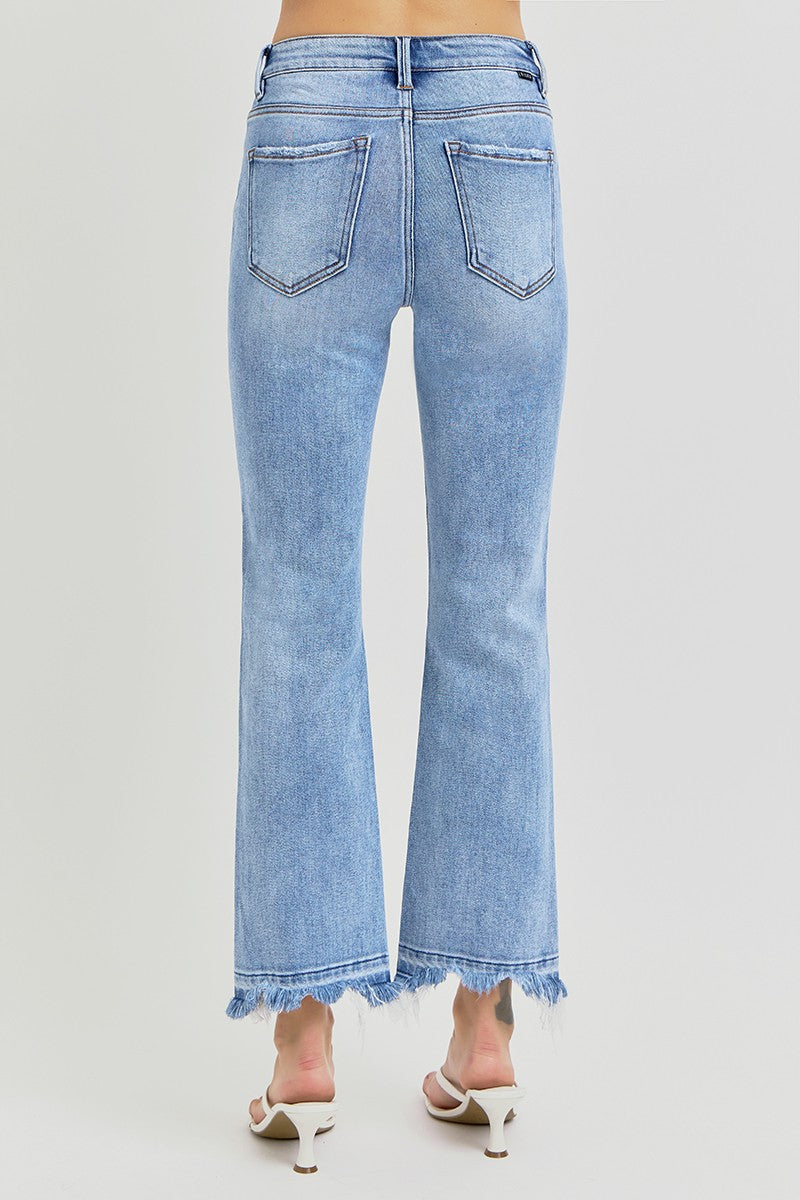 Plus Risen High Rise Crop Jeans