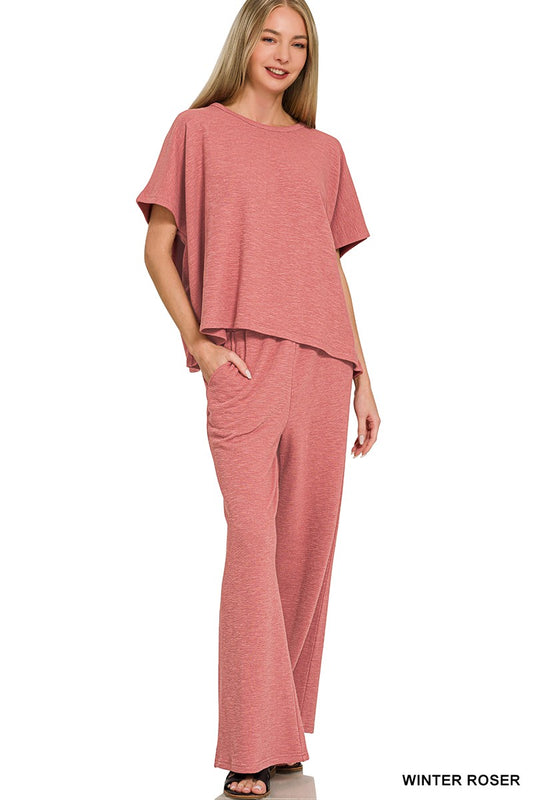 Winter Rose Cotton Slub Set