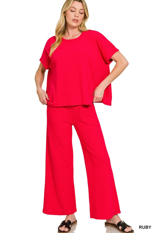 Ruby Cotton Slub Set