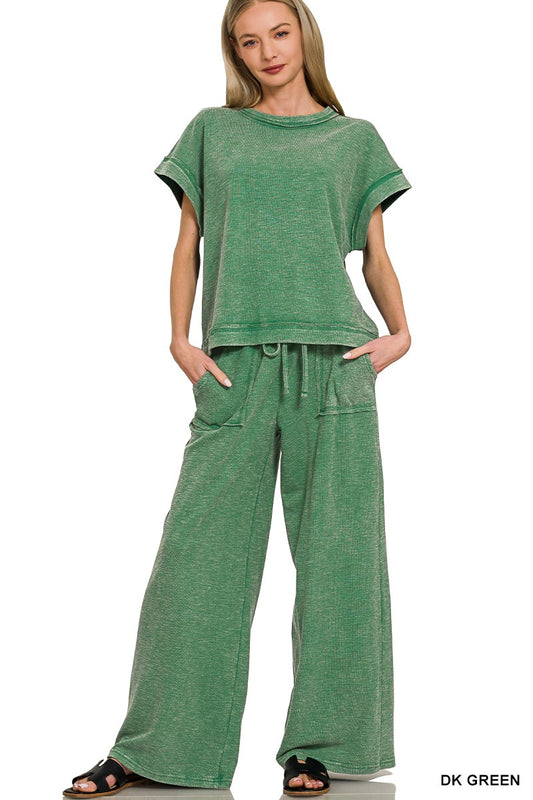 Dark Green Two-Piece Set