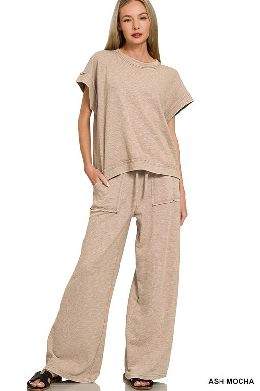 Ash Mocha Two-Piece Set